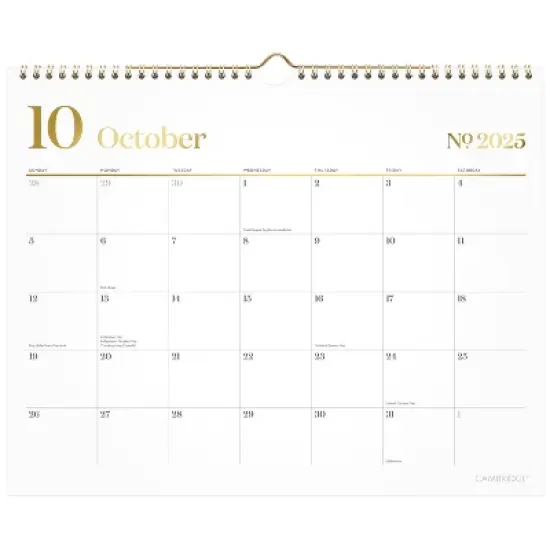 Cambridge 2025-2026 11.875"x14.875" Workstyle Wall Calendar image {6}