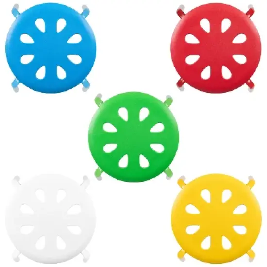 Flash Furniture Plastic Nesting Stack Stools, 17.5"Height (5 Pack) image {7}