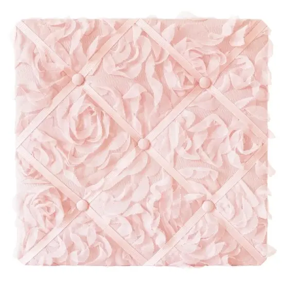 Sweet Jojo Designs Fabric Photo Memo Board Rose Pink image {3}