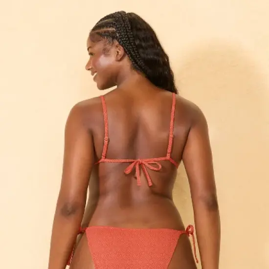 Women's Textured Medium Coverage Triangle Bikini Top - Wild Fable&trade; image {4}