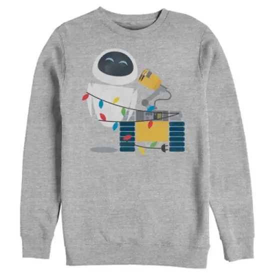 Men's Wall-E Eve Christmas Lights Sweatshirt image {3}