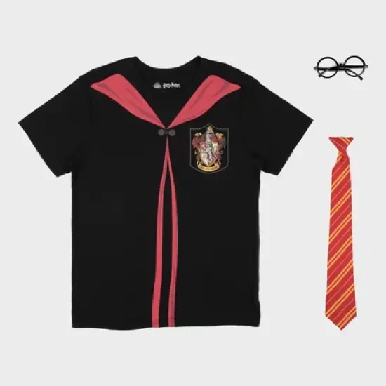 Men's Harry Potter Short Sleeve Graphic T-Shirt - Black image {4}