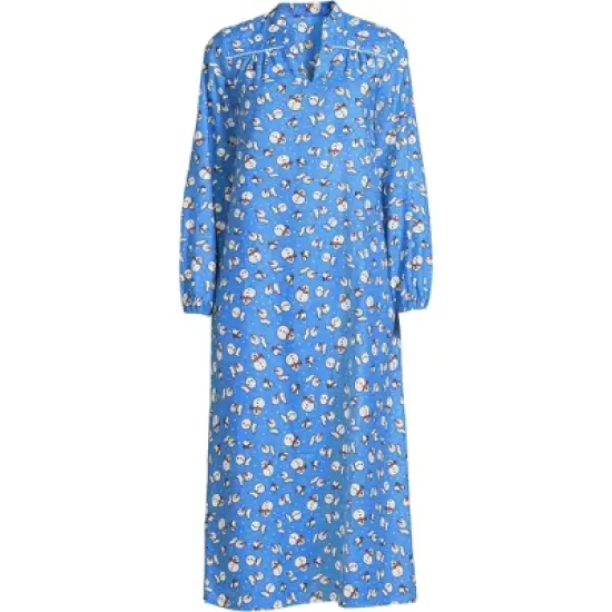 Lands' End Women's Long Sleeve Flannel Nightgown image {4}