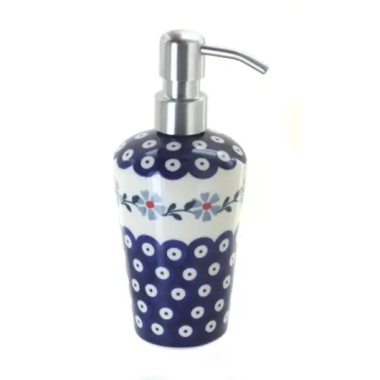 Blue Rose Polish Pottery B009 Manufaktura Soap Dispenser image {4}