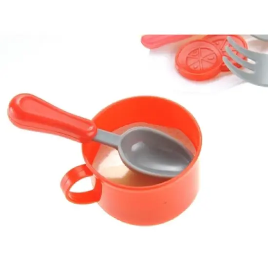 Link Worldwide Little Chef Breakfast Griddle Electric Kitchen Grill Pretend Food Playset - Red/Gray image {8}