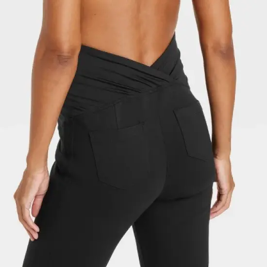 Over Belly Ponte Skinny Maternity Pants - Isabel Maternity by Ingrid & Isabel&trade; Black image {4}