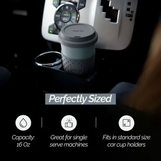 Copco Acadia To Go Mug Set of 2, 16 Ounce Reusable Coffee Cups with Lids, Durable & BPA-Free, Travel Mugs Double-Wall Insulation image {6}