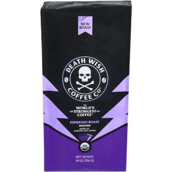 Death Wish Coffee Ground Espresso Roast - Case of 6 - 14 oz image {1}