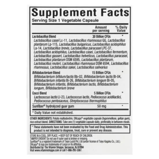 ProBioCare Men's Probiotics with Prebiotic, 50 Billion, 30 Vegetable Capsules image {1}