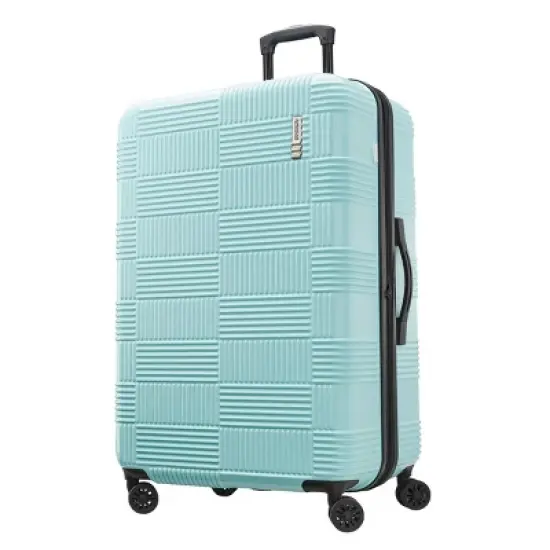 American Tourister NXT Hardside Large Checked Spinner Suitcase image {10}