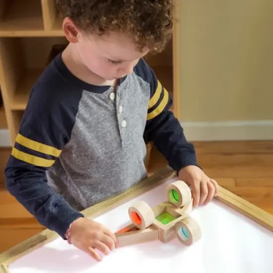 Guidecraft LED Tabletop Lightbox: Activity Light Table for Preschool, Classroom and Kids Playroom | Sensory Learning | Educational Play image {2}