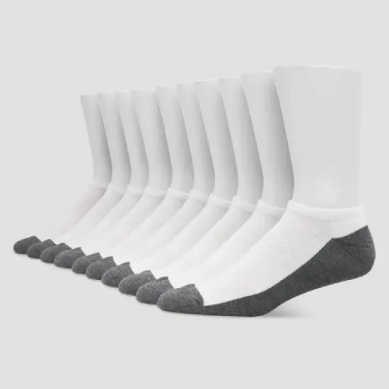 Hanes Premium Men's 10pk Cool Comfort No Show Socks image {1}