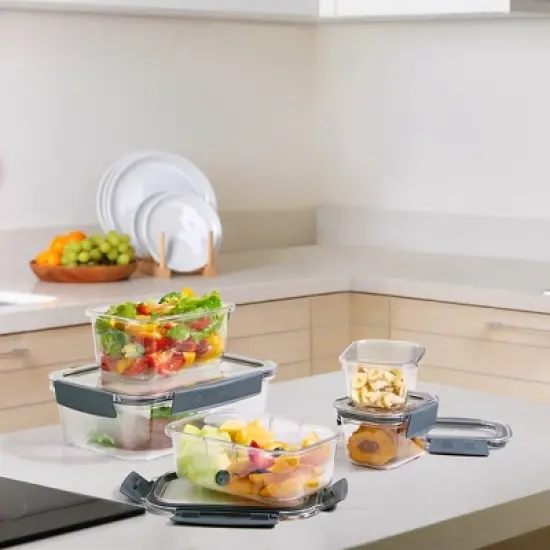 Sorbus 16Pc Airtight Clear Plastic Food Storage Containers with Lids - BPA Free, Keeps Food Fresh, Leak Proof, Store leftover, Meal Prep image {1}