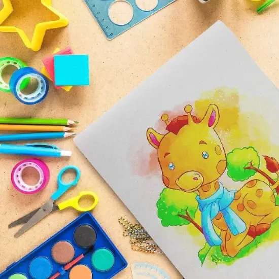 Sketch Pad for Kids - 9" x 12" Kids Drawing Pad, 50 Sheets - by Enday image {3}