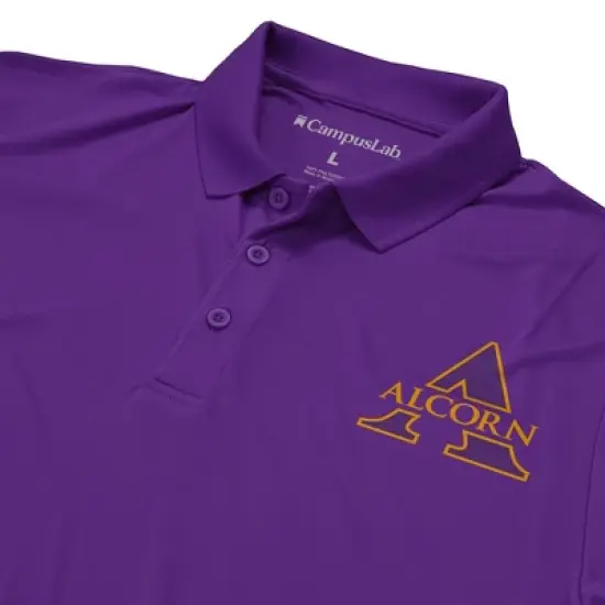 Men's AS University Adult Polo Left Chest Logo image {3}