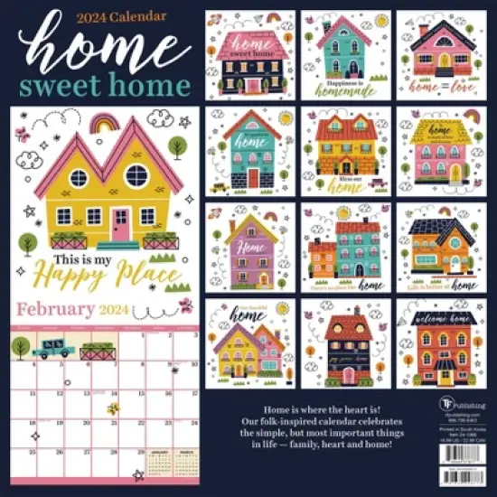 TF Publishing 2024 Wall Calendar 12"x12" Home Sweet Home image {4}