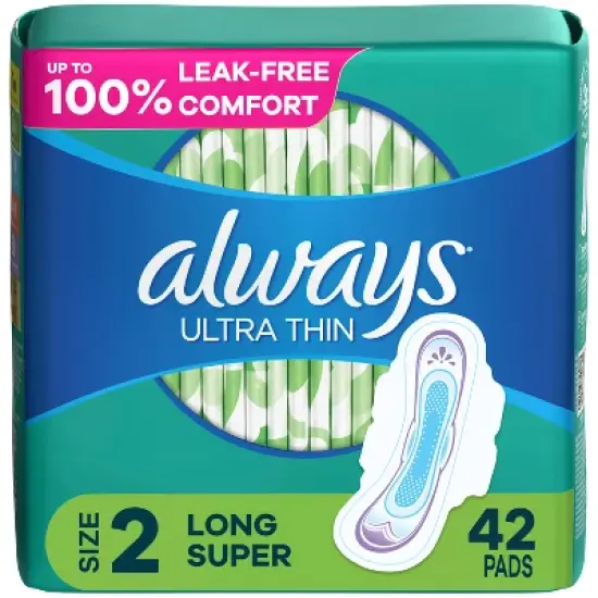 Always Ultra Thin Long Super Pads - Size 2 image {11}