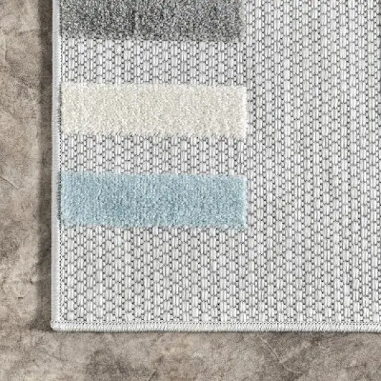 nuLOOM Adali Contemporary Striped Indoor/Outdoor Patio Area Rug image {4}