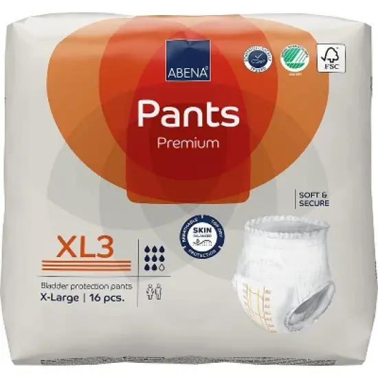Abena Pants, Premium Protective Underwear, Level 3 Maximum Absorbency (Medium To Extra Large) image {5}