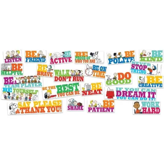 Eureka&reg; Peanuts&reg; Be The Best You Can Be Bulletin Board Set image {1}