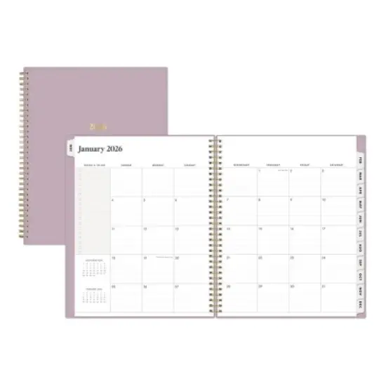 Blue Sky The Everygirl Weekly/Monthly Planning Calendar 8.5"x11" Muted Lilac image {3}
