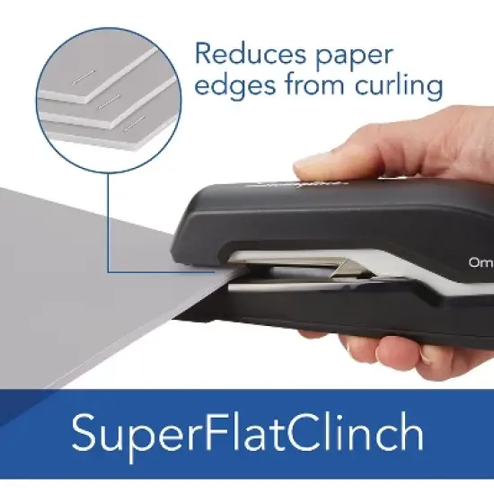 Rapid Supreme Omnipress SO60 Heavy-Duty Full Strip Stapler Black/Gray 5000590 image {7}