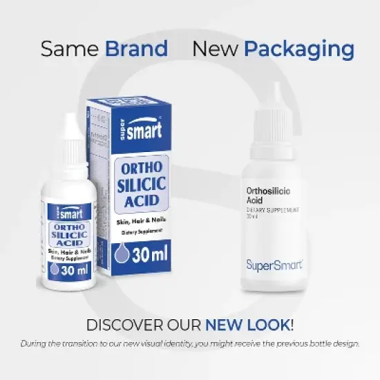 SuperSmart Orthosilicic Acid (Advanced Formula) - Silicon Supplement - with MSM, Choline, Carnitine, Boron, Minerals | Non-GMO & Gluten Free - 30 ml image {1}