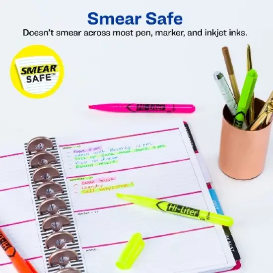 Avery Pen-Style Highlighters, 6 Assorted Colors Per Pack, 4 Packs, 24 Highlighters Total (23565) image {1}