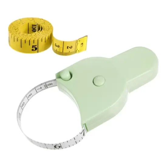 Unique Bargains Retractable Accurate Tailors Tape Dual-sided Rulers and Measuring Tools image {7}