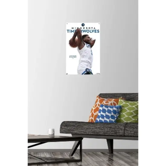 Trends International NBA Minnesota Timberwolves - Anthony Edwards Feature Series 24 Unframed Wall Poster Prints image {1}