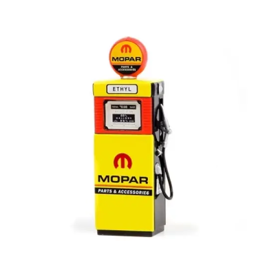 1951 Wayne 505 Gas Pump "MOPAR Parts & Accessories" Yellow "Vintage Gas Pumps" Series 11 1/18 Diecast Model by Greenlight image {1}