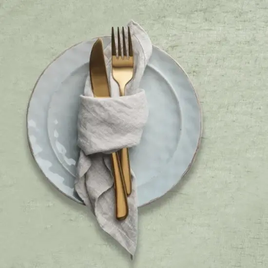 Unique Bargains Washable Polyester Place Mats Green 12 Pcs image {4}