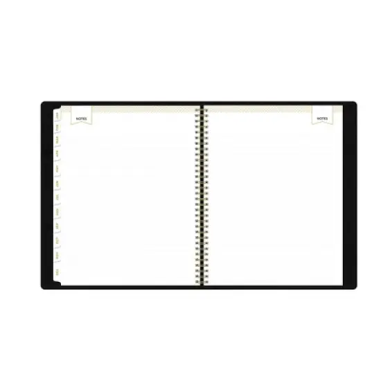 Day Designer 2024 Planner 8.5"x11" Weekly/Monthly Faux Leather Black image {10}