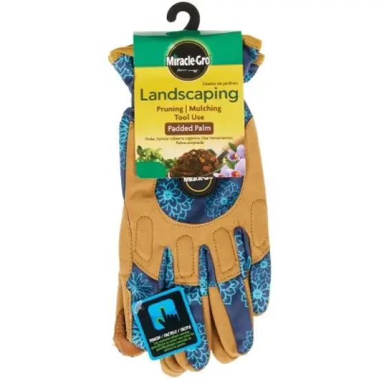 Miracle-Gro  Women's Polyester Padded Palm Landscaping Gloves, Medium/Large image {1}