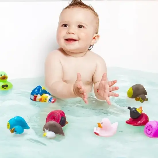 Kicko 2" Assorted Rubber Ducks in Bulk, 50 Pack image {2}