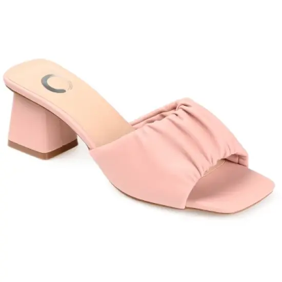 Journee Collection Womens Briarr Open Square Toe Block Heel Sandals image {12}