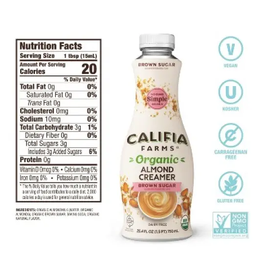 Califia Farms Organic Almond Coffee Creamer image {6}