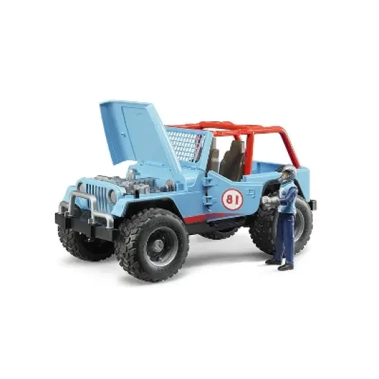 Bruder Jeep Cross Country Racer Blue with Driver image {4}
