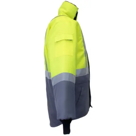 RefrigiWear High Visibility Freezer Edge Insulated Jacket with Reflective Tape image {4}