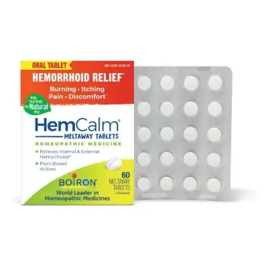 HemCalm by Boiron Homeopathic Medicine For Hemorrhoid Relief  -  60 Tablet image {14}