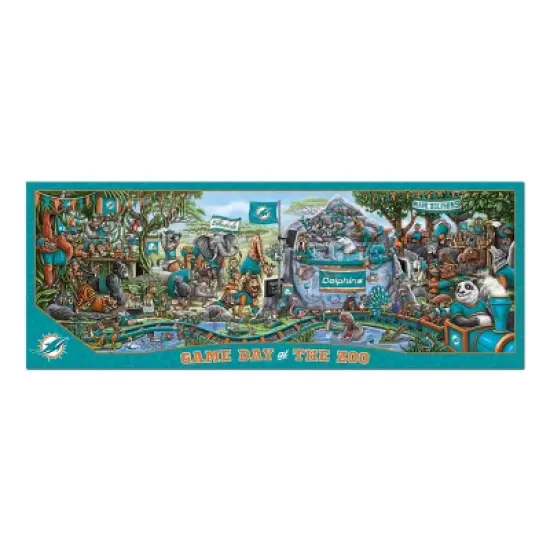 NFL Miami Dolphins Game Day at the Zoo 500pc Puzzle image {1}
