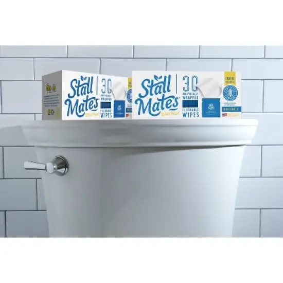 Stall Mates Wipes Witch Hazel: Flushable Wipes | Individually Wrapped | (30 on-the-go singles) image {4}