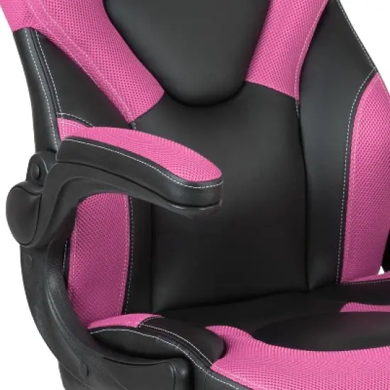 Emma and Oliver Gaming Racing PC Chair with Flip-up Arms image {6}