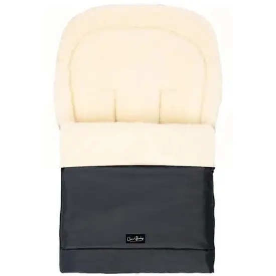 Cover Baby 0-3 Years Scandinavian Organic Wool Adjustable Footmuff in Black Graphite image {3}