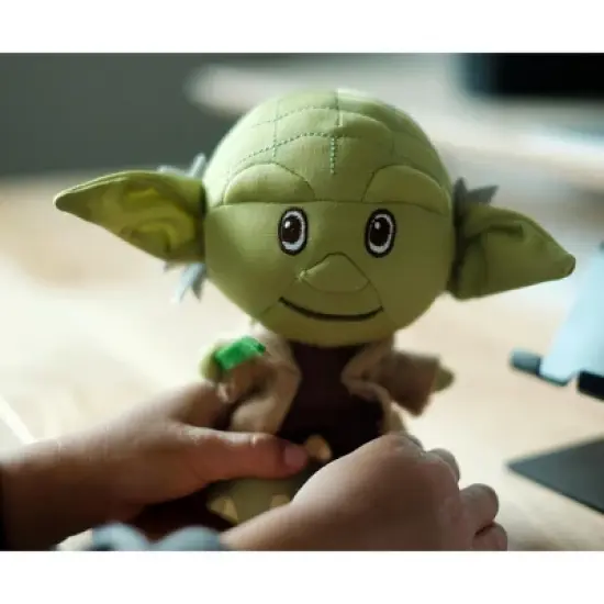 Seven20 Star Wars Yoda Stylized Plush Character And Enamel Pin | Measures 7 Inches Tall image {2}
