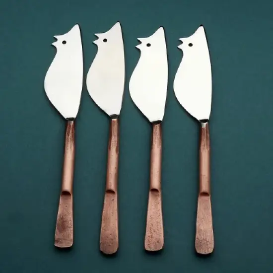 Inox Artisans Celia Ratoncito Cheese Spreader/Knife 4 Pc. Set image {3}