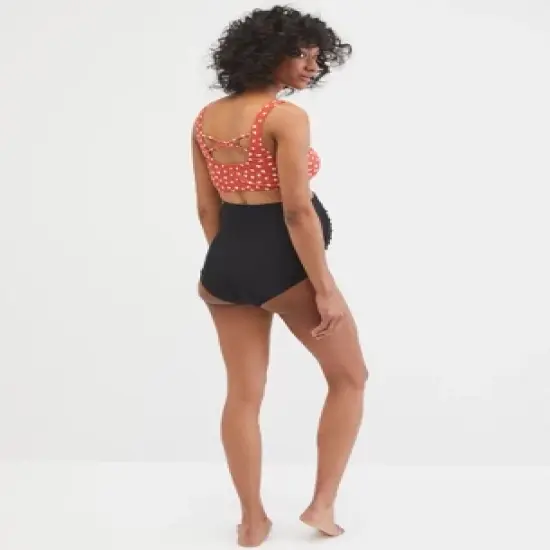 Beach Bump&trade; High Waist Bikini Bottom UPF 50+ | Motherhood Maternity image {4}