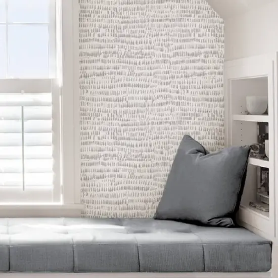 NuWallpaper Kylver Peel and Stick Wallpaper Gray: Self-Adhesive Vinyl, Smooth Finish, 28.2 Sq Ft Coverage, 20.5" Width image {5}
