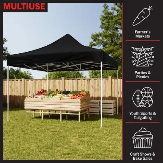 Stalwart 10x10 ft Pop Up Canopy Tent image {4}