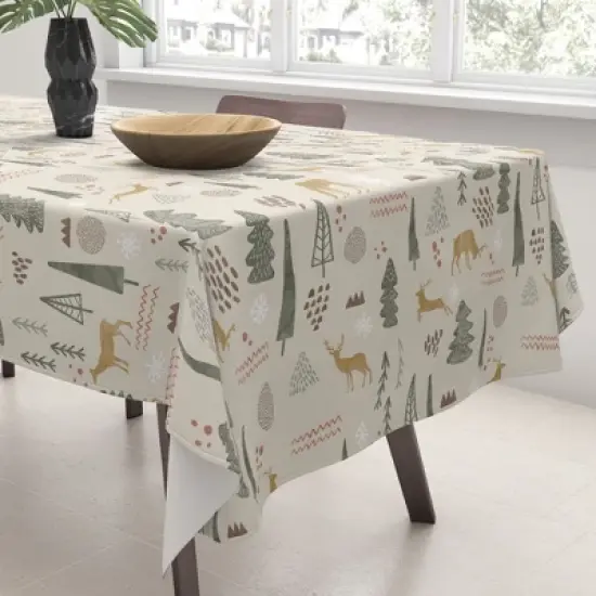 Marta Barragan Camarasa Deer Christmas forest Tablecloth -Deny Designs image {2}